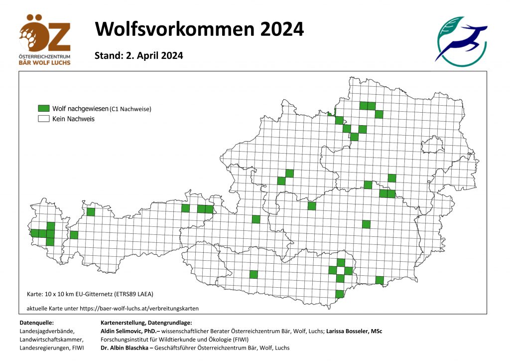 OeZ_Wolfsvorkommen_2024_04_02-1024x724 Wolf - Verbreitung Österreich